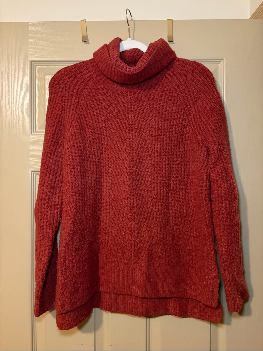 Madewell Red Turtleneck Sweater